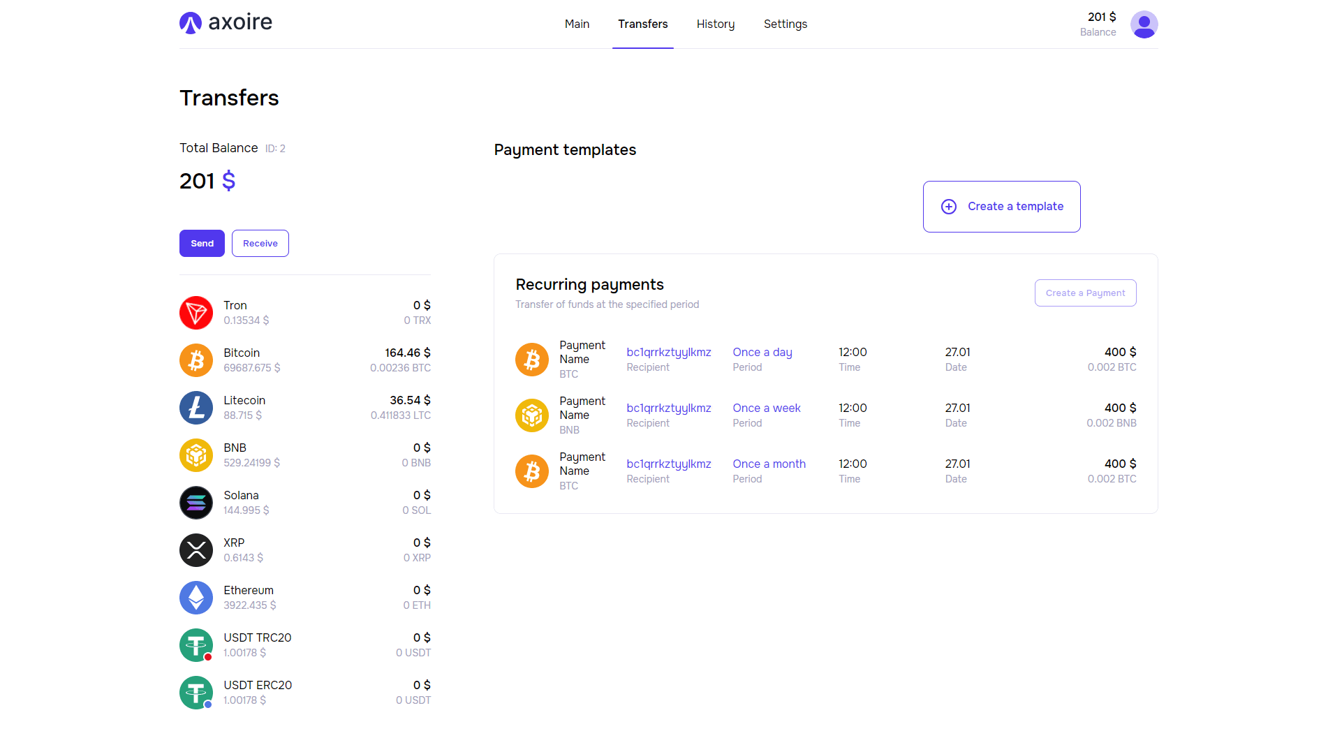 website demo #1