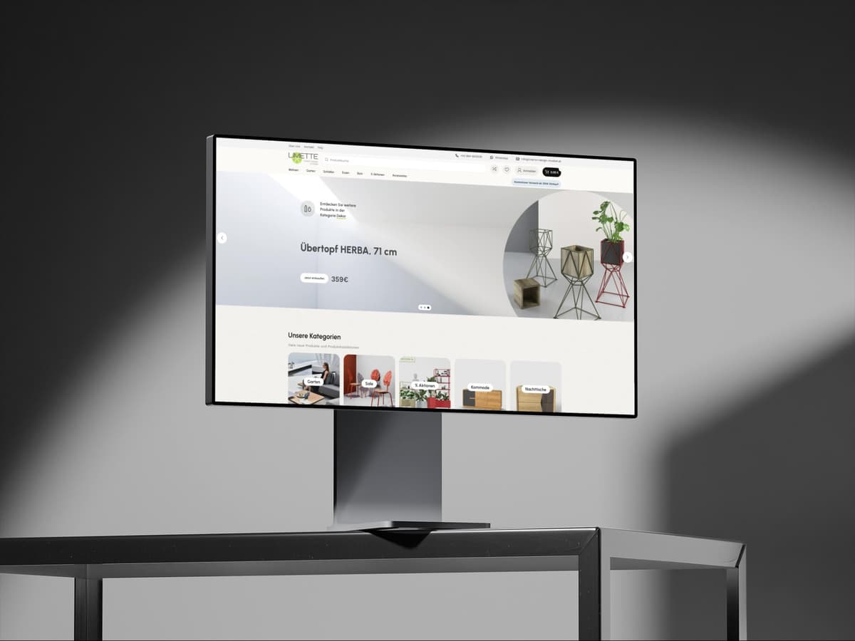 E-commerce | LIMETTE – Interior Design and Furniture Website